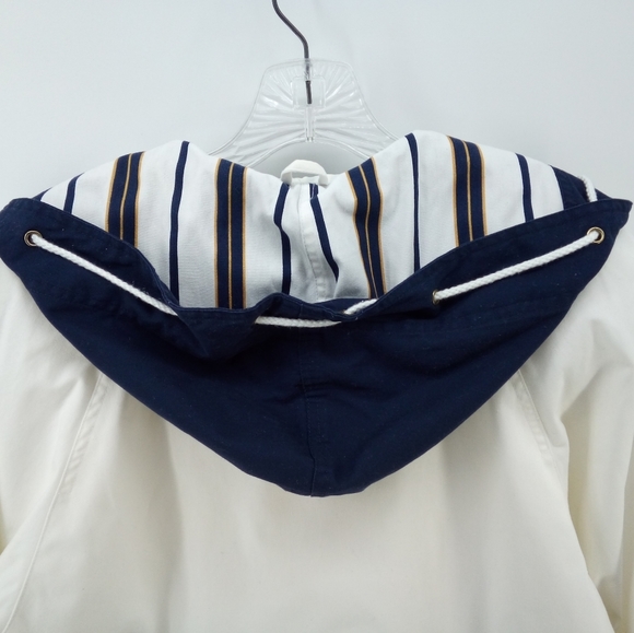 Nautical White and Navy Women's Jacket - Picture 9 of 14
